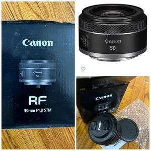 Canon RF50mm F1.8 STM Lens, Compatible with EOS R System Mirrorless Cameras